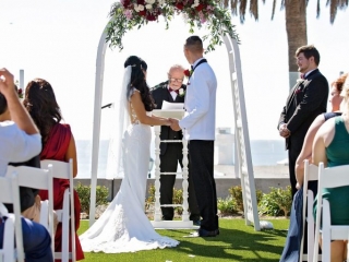 Carlsbad Inn Pointe ceremony weddings beach ocean view Southern California