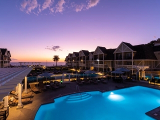 Carlsbad Resort Hotel Ocean Courtyard Pool Sunset